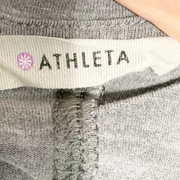 Athleta Drape Side Split Sleeveless Tunic Tank Top Heather Gray Style 591361 🩶 - Picture 8 of 13